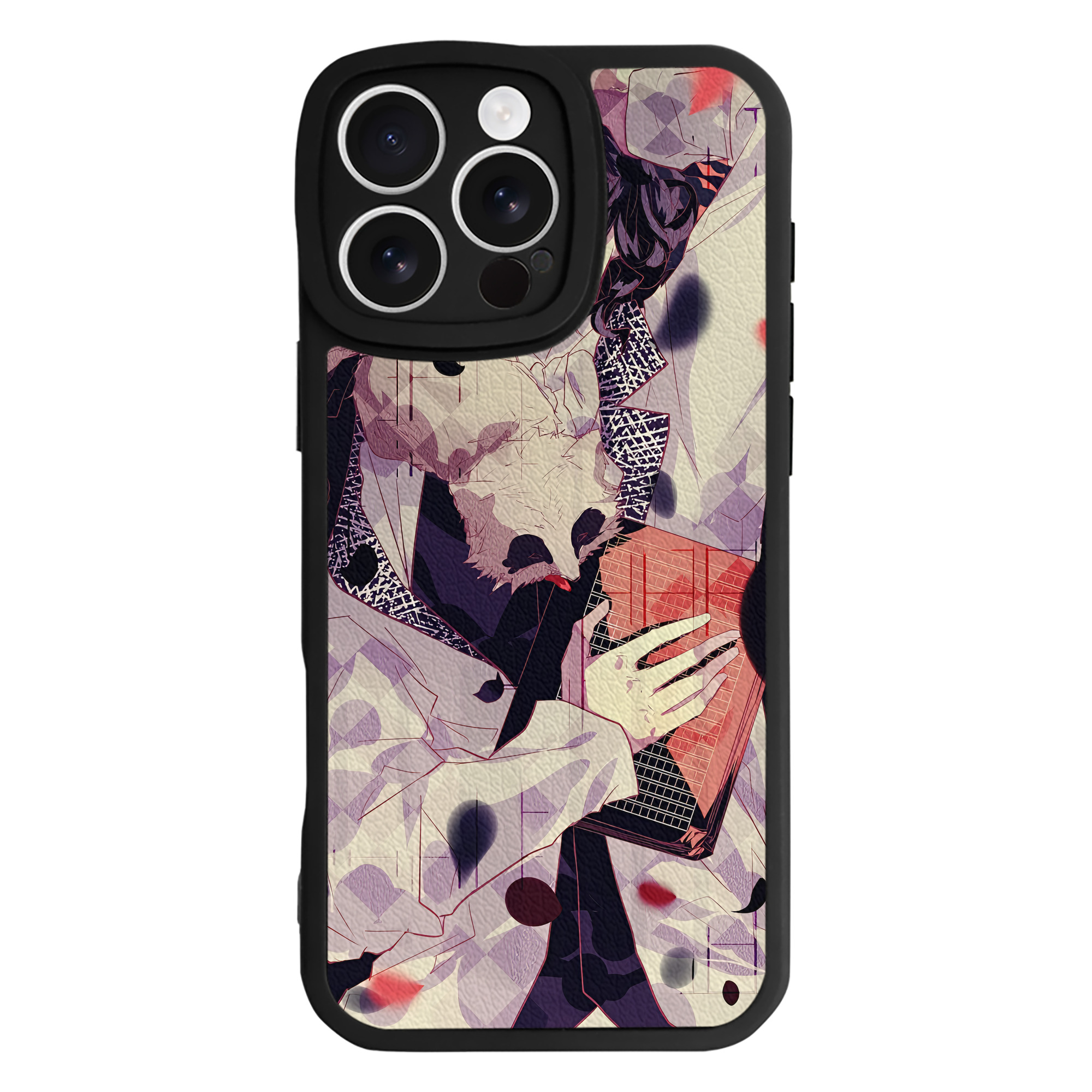 （画像用） 文豪ストレイドッグス Bungo Stray Dogs 【iPhone 16シリーズ対応】シリコンスマホケース（レザー調） 材質：シリコン